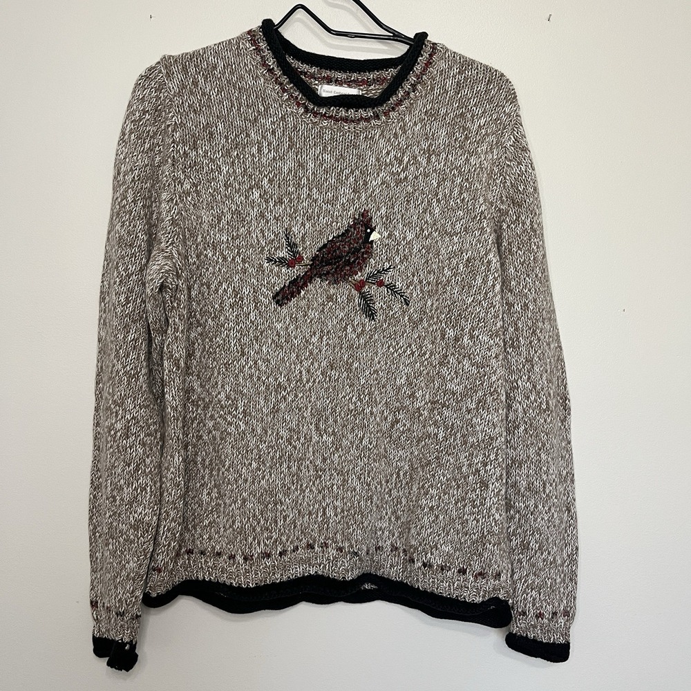 CJ Banks Hand Embroidered Roll Neck Christmas Sweater Women's XL Holidays Cozy